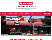 Tablet Screenshot of oakbaypharmasave.com